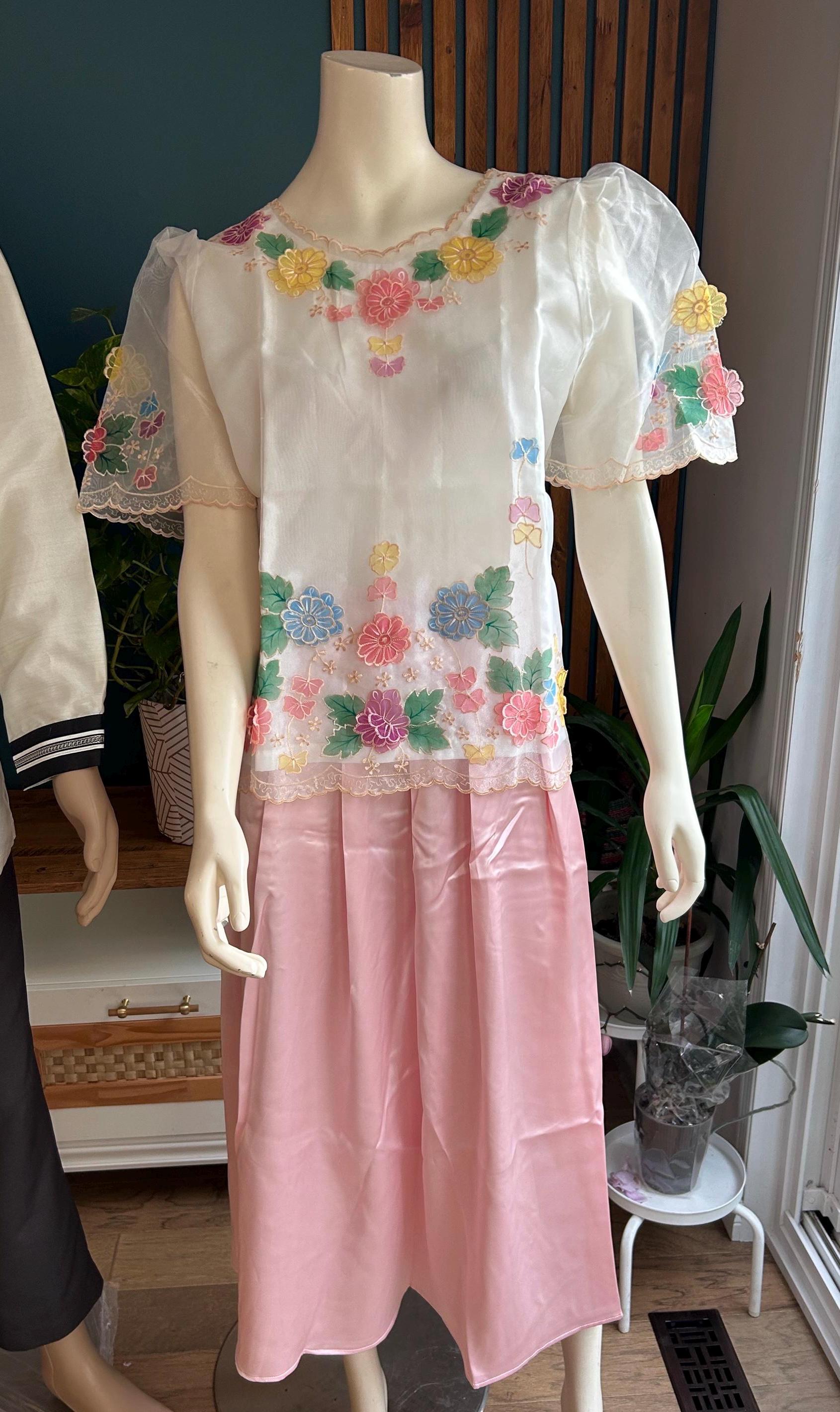 green emerald velvet dress WV07 - Barong Tagalog Dress
