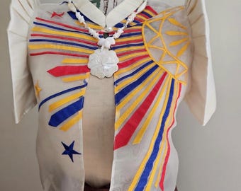 Geborduurd "Sinag-ontwerp" Filipiniana bolero elegante korte mouwen| Bolero voor dames, perfect voor bruiloft, afstuderen of een ander Filipijns evenement