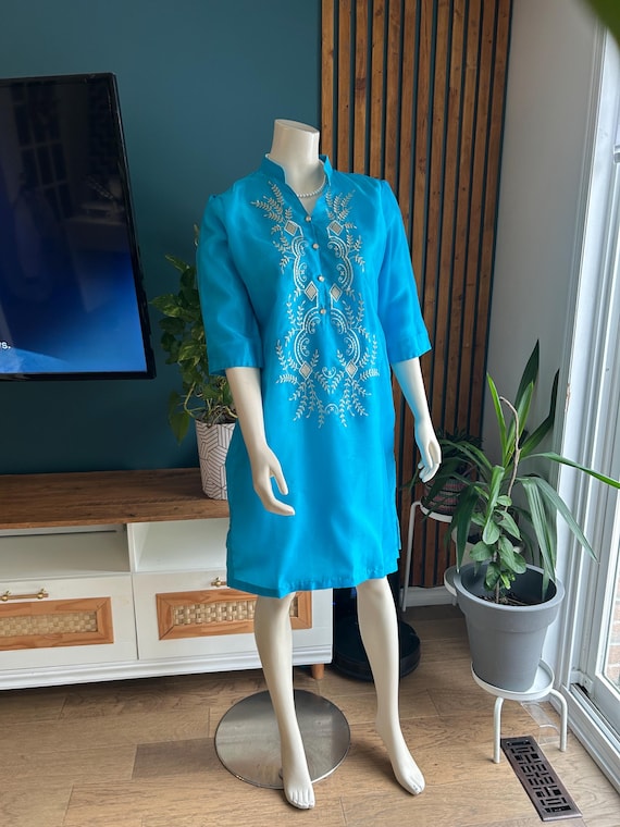 aqua blue semi formal dresses Blue Maxi Dress - Samira Maxi Dress in Aqua main image 1