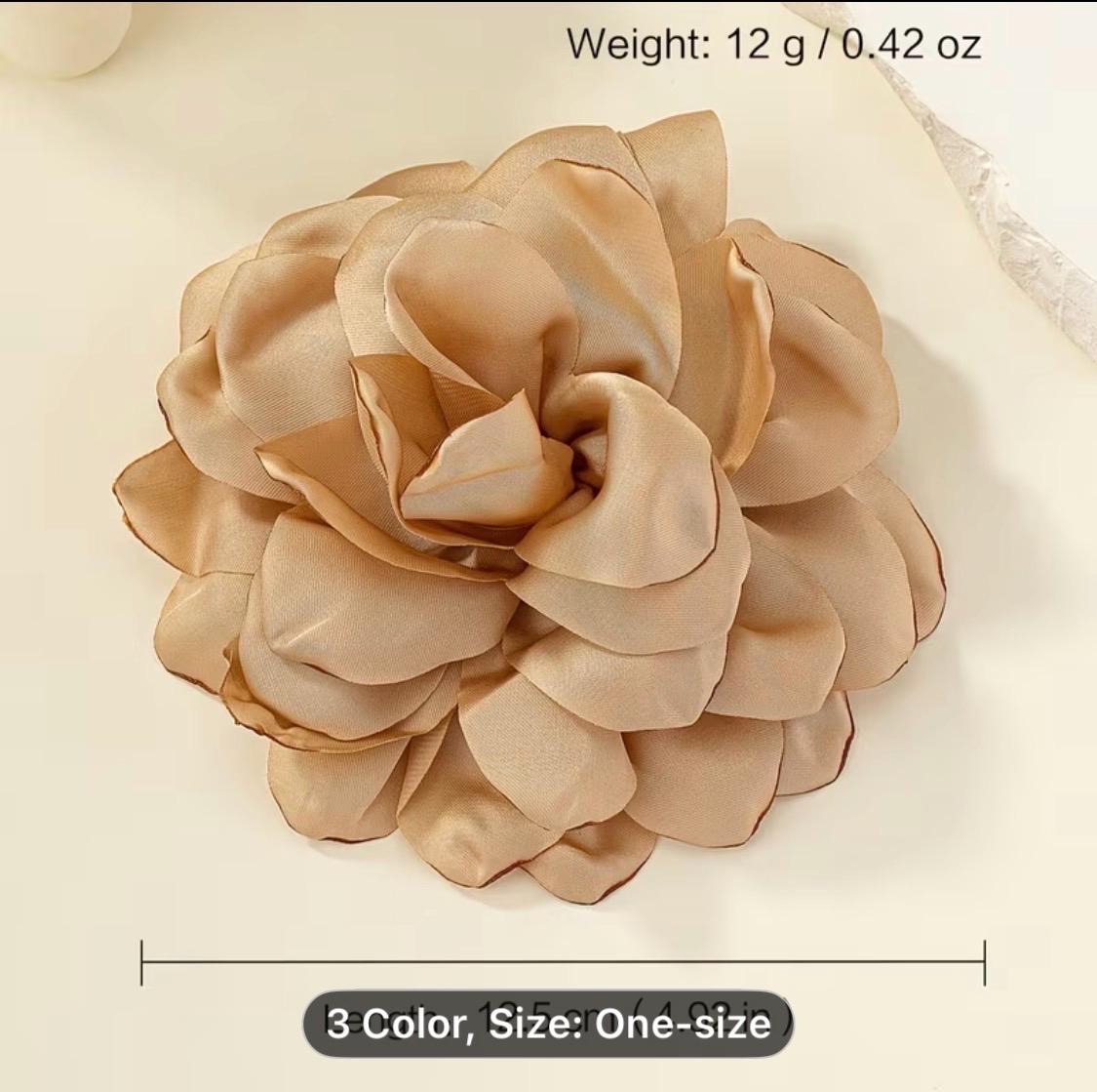 PH PandaHall Bloemen Broche 18 cm Satijn Bloemen Broches Grote Reversspeldjes Revers Elegante Vrouw Trouwjurk Feest Hoed Ceremonie Kleding Sieraden