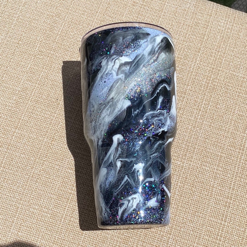 30 oz Marbled Glitter Tumbler