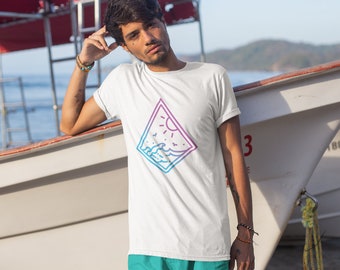 Mens Surf Shirt Prism Unisex Mens Womens T-Shirt