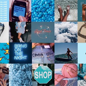 Boujee Electric Blue Collage Kit - 60pc Download