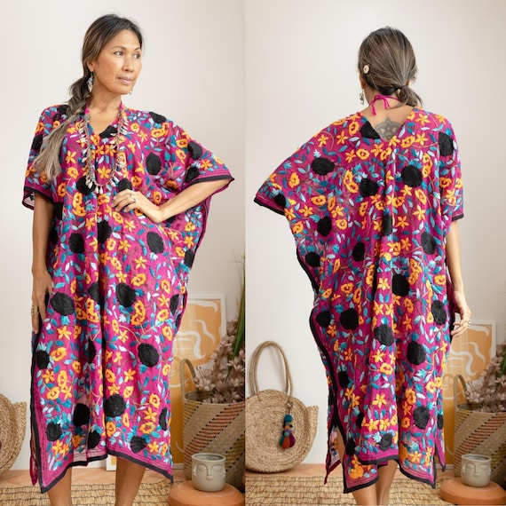sachin and babi light blue dress Navy Crepe Poncho with Hand Embroidered Collar