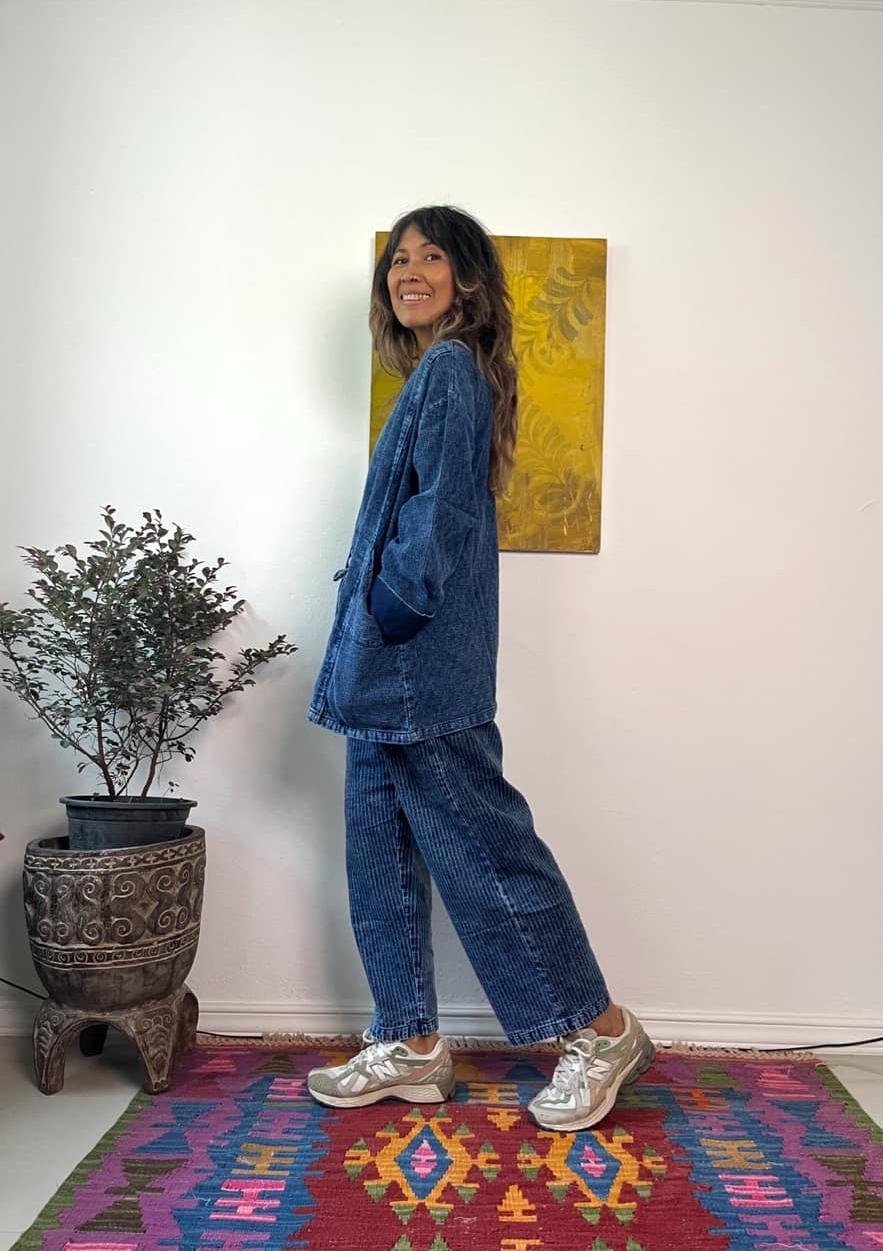 Unisex Corduroy Set – Natural Dyed Jacket & Pants | Biocolor