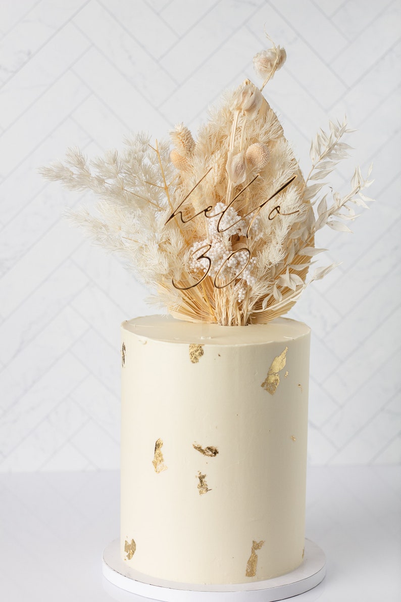 Dirty Thirty Cake Topper - 30. Geburtstag Kuchendekoration - Schwarzer Glitzer Aufsatz