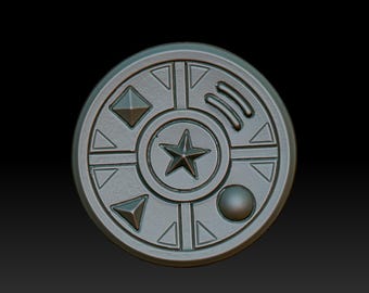 Power Rangers Zeo Buckle 3d File