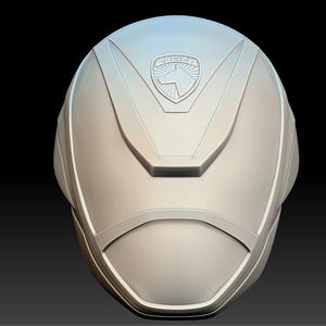 Fichier 3D du casque rouge Power Rangers SPD