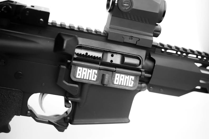 AR15 ejection port dust cover decal bang bang decal Etsy