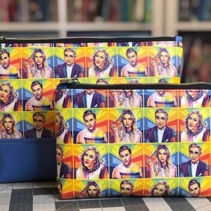 Schitt&#39;s Creek - Conjunto de 2 bolsas de vinil com zíper com impressão personalizada