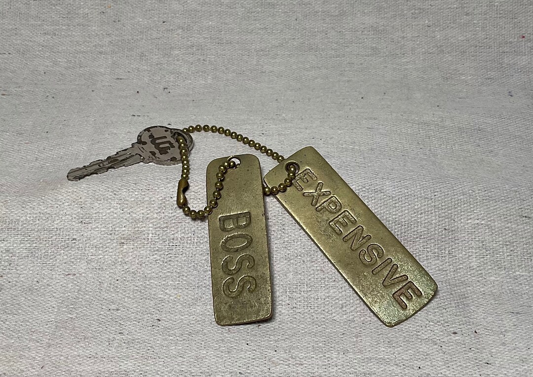 Vintage_brass Keychain _boss Keychain_expensive Keychain - Etsy