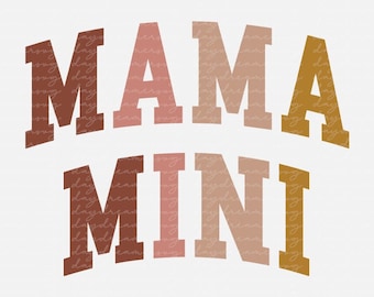 Mama und Mini SVG, Mama und Mini Shirt Designs, Mama Color Block SVG, Mom Svg, Muttertag Svg, PNG Dateien für passende Mama und mich