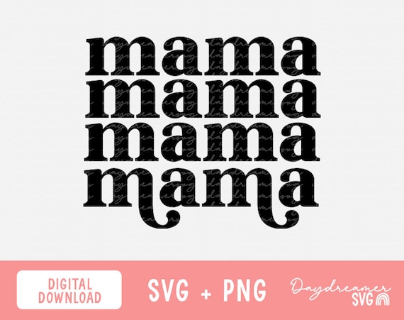 Retro Mama SVG, Beer Can Glass Svg, Mom Svg, Mama Shirt Svg, Mother's Day Svg, Mama Cut Files, Trendy Png SVG Files
