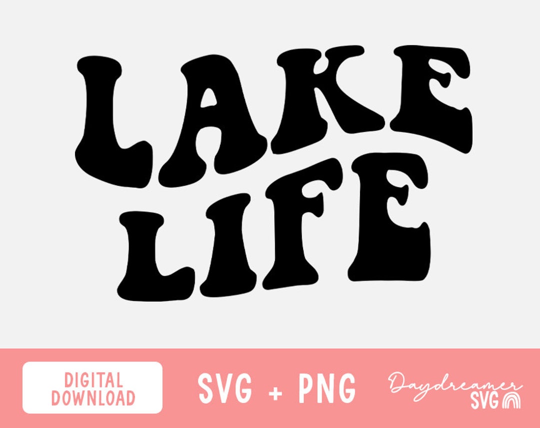 Lake Life SVG, Retro Lake Themed SVG Files, Summer Lake SVG, Cottage ...