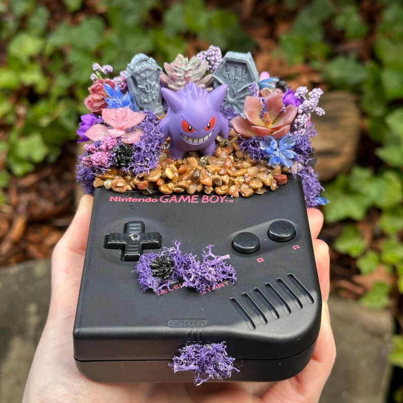 GB Gengar Video Game Terrarium Succulent Terrarium Diorama Nerdy Gift ...