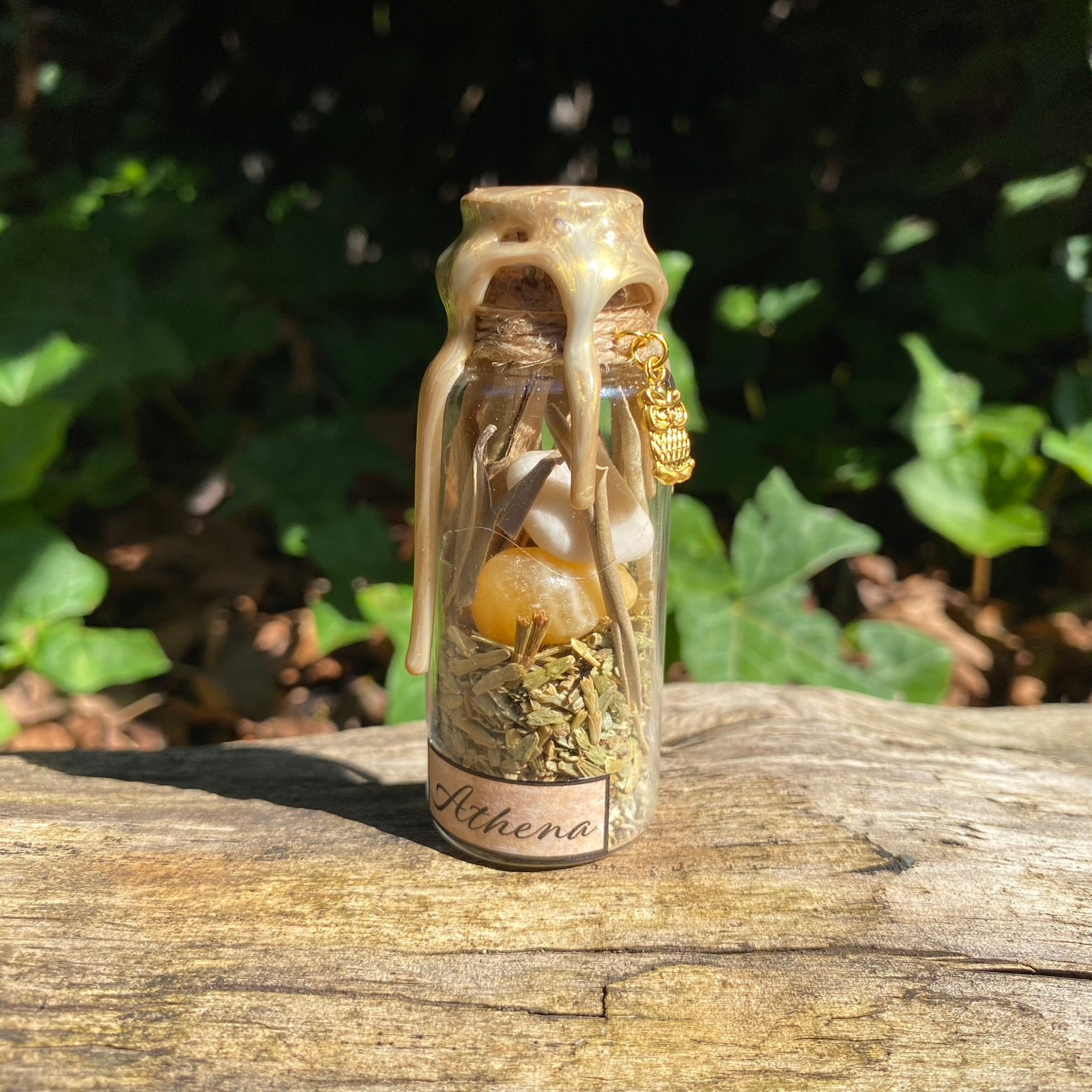 ATHENA Spell Jar Warrior Spell Jar Altar Magic Decor Etsy