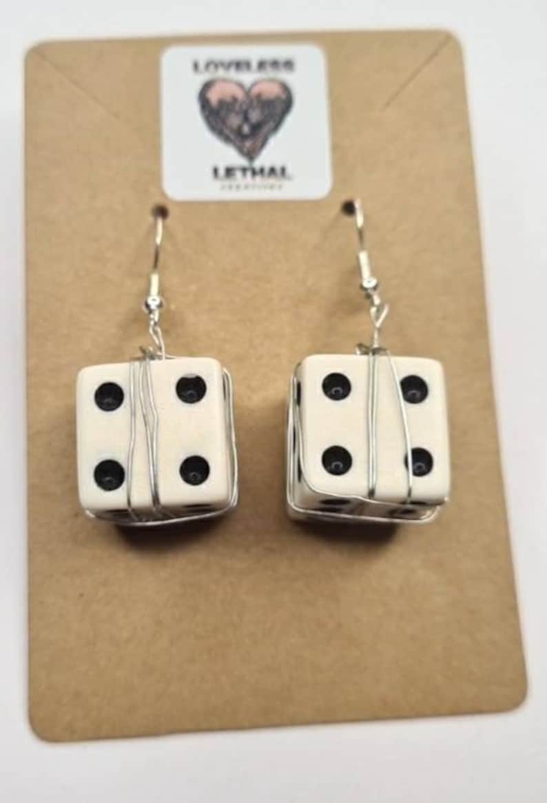Handmade Dice Earrings