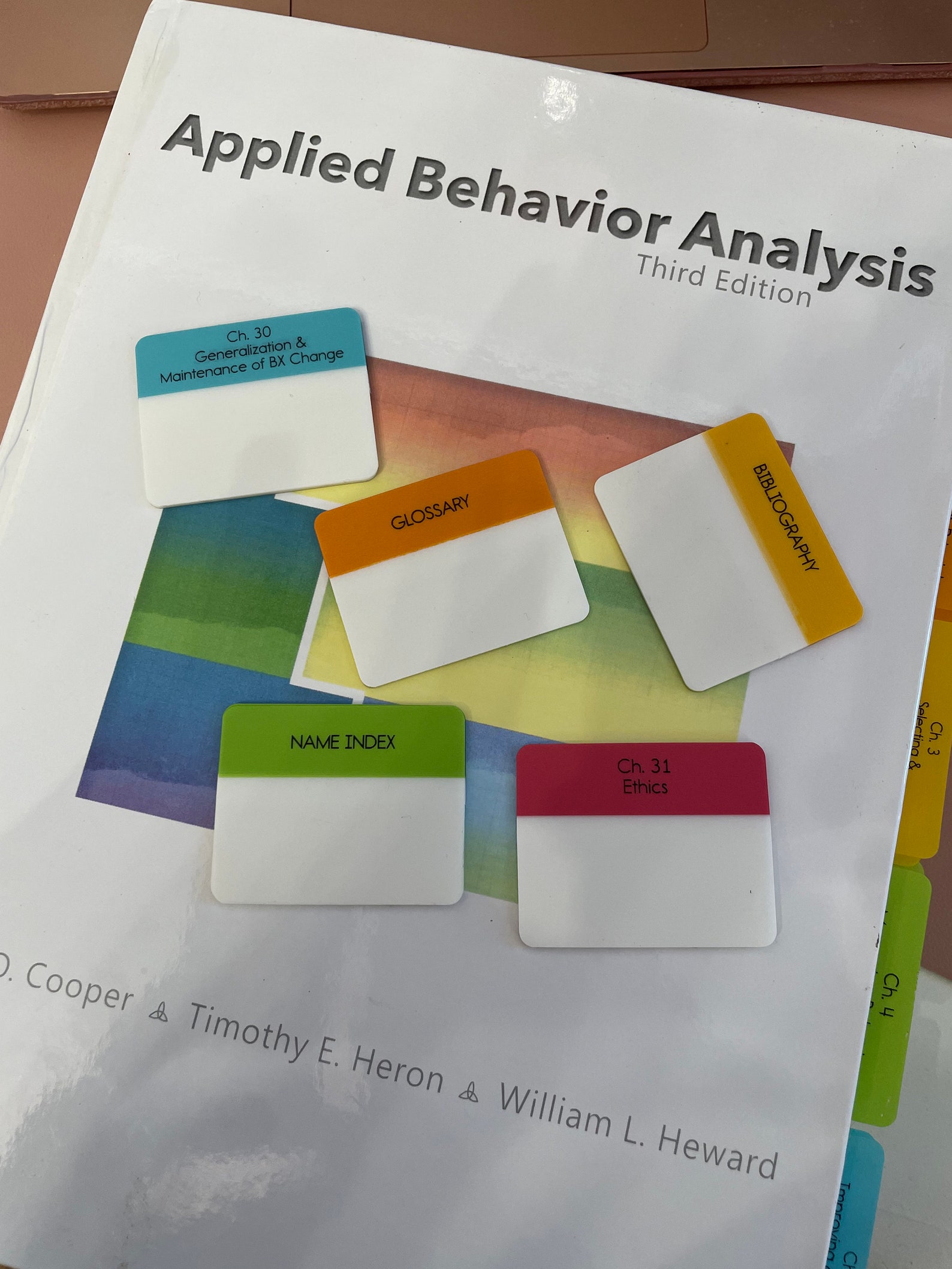 SNABAFIED Cooper Tabs BCBA Exam Study Materials Cooper Textbook Tabs