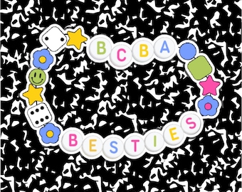 BCBA Besties Sticker | BCBA Therapist sticker | ABA Therapy sticker | Behavior Analyst Sticker | Applied Behavior Analysis Gift | Co-Worker