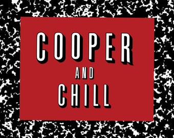 Cooper en Chill Sticker | BCBA Therapeut sticker | ABA Therapy sticker | Gedrag Analist Sticker | Toegepaste gedragsanalyse Gift | Bcaba