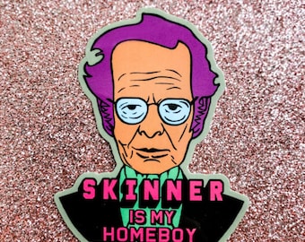 Skinner Is My Homeboy Sticker | BCBA Therapist sticker | ABA Therapy sticker | Behavior Analyst Sticker | Applied Behavior Analysis Gift