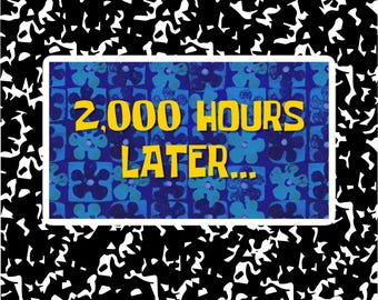 2,000 Hours Later Sticker | BCBA Therapist sticker | ABA Therapy sticker | Behavior Analyst Sticker | Applied Behavior Analysis Gift | RBT