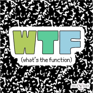 WTF-sticker (wat is de functie) | BCBA-therapeutsticker | ABA-therapiesticker | Sticker gedragsanalist | Cadeau toegepaste gedragsanalyse
