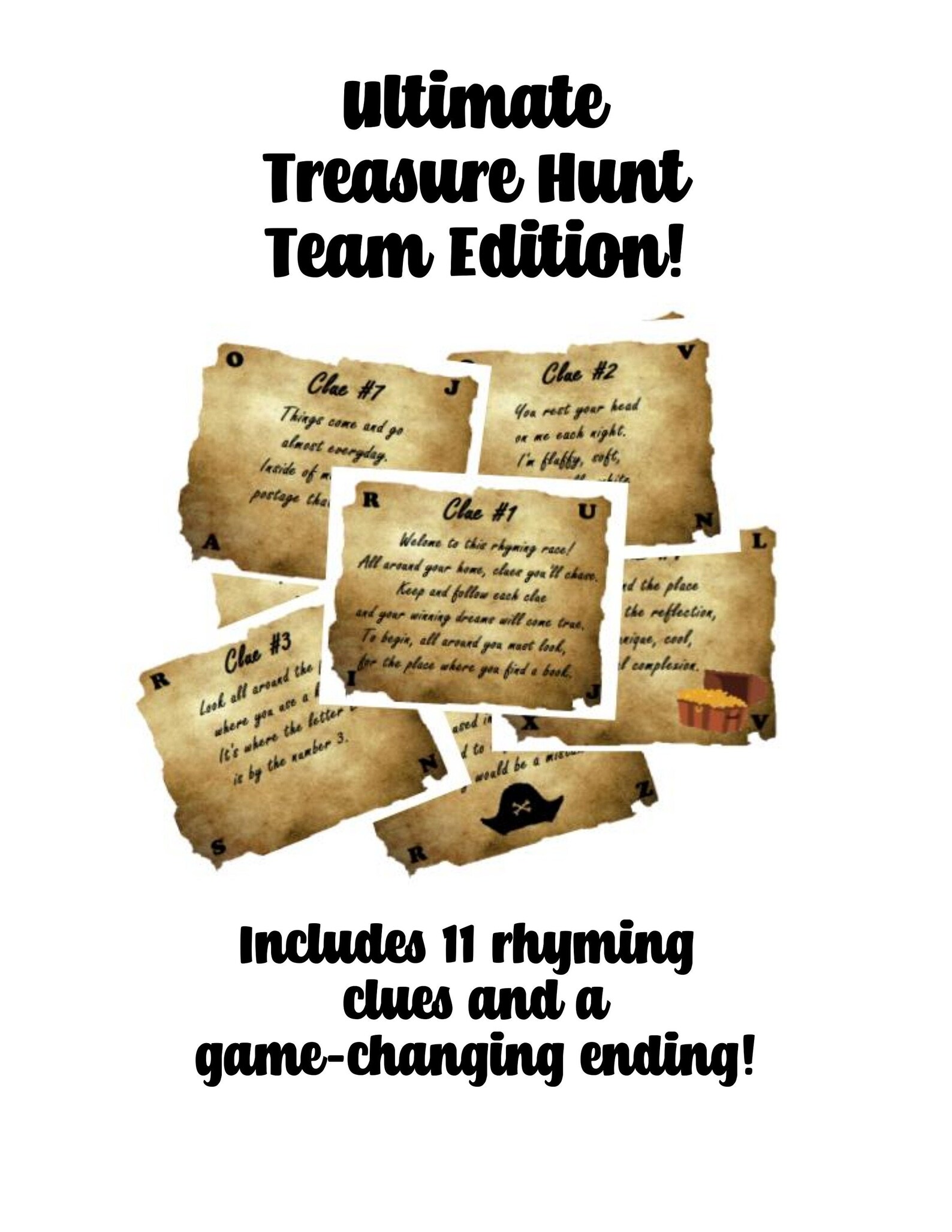 Scavenger Hunt Competition Two Team Rhyming Scavenger Hunt Etsy