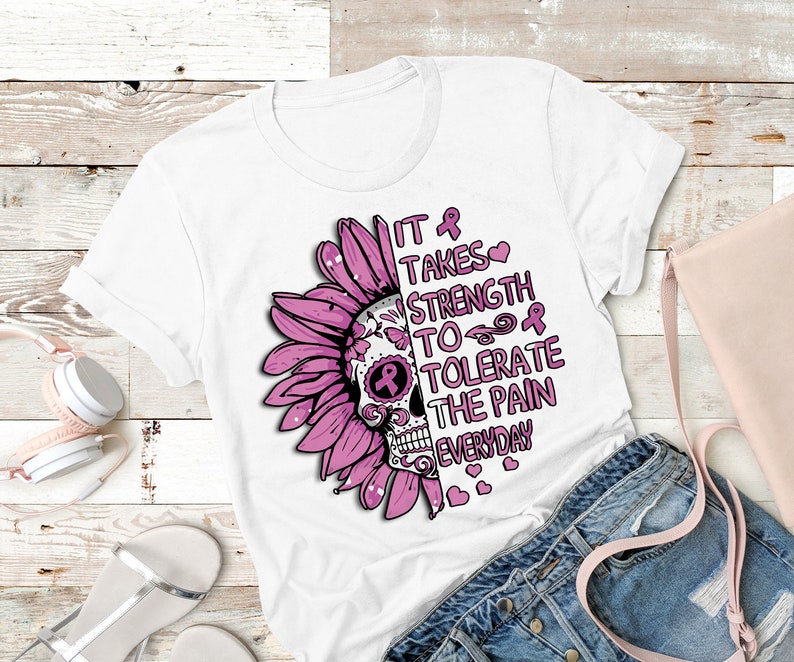 Breast Cancer Sunflower PNG Day Of The Dead Sugar Skull ...