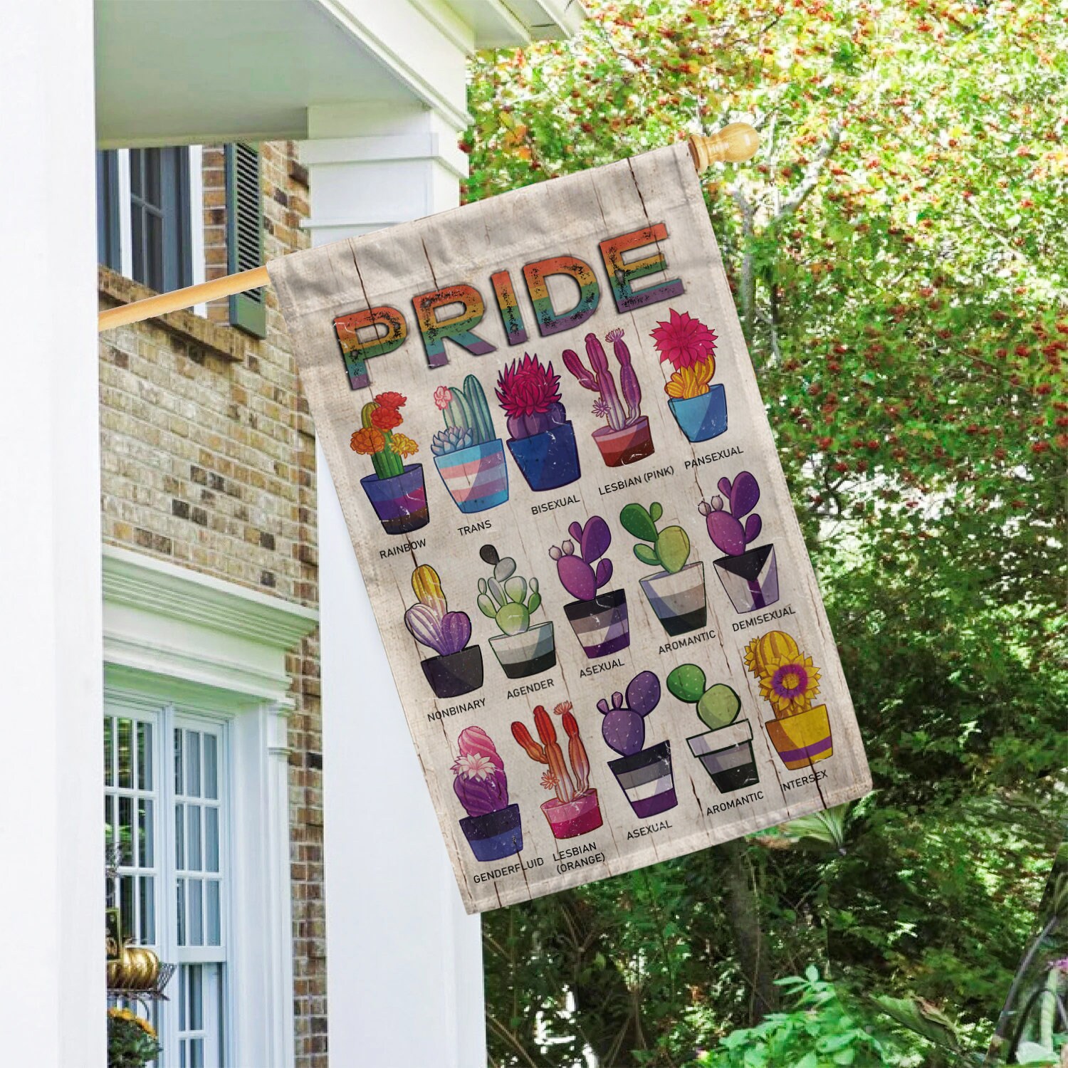 LGBTQ Pride Plant Flag LGBTQ Cactus Flag Pride Flag LGBT Etsy