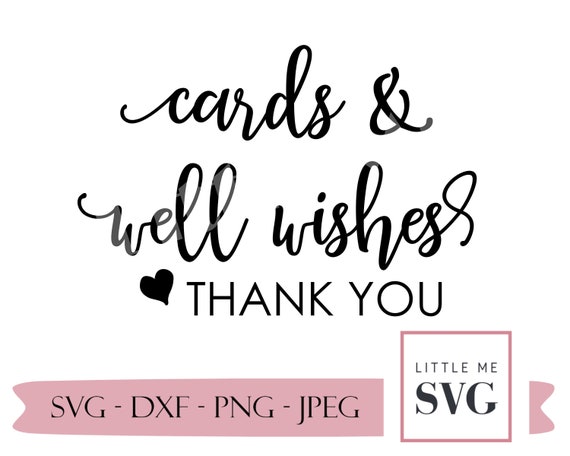 Cards and Well Wishes Svg Wedding Svg Cut Files for Gift - Etsy