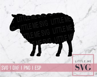 Sheep svg, farm animal silhouette svg, sheep cut file for crafts, scrapbooking, bulletin boards for kids