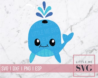 Baby Whale SVG, Ocean animals, ocean creatures & sea life, instant download, cricut cut files, muli layered svg, svg files,