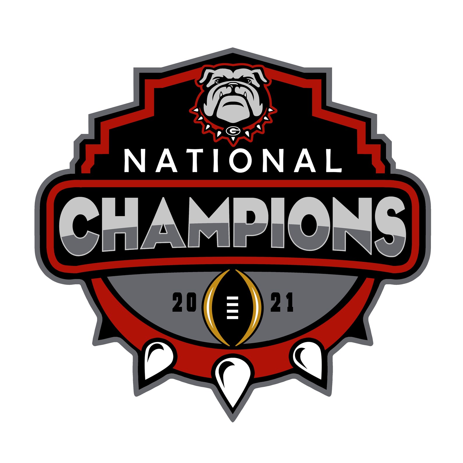 UGA Bulldogs National Champions Cut File Layered SVG Etsy