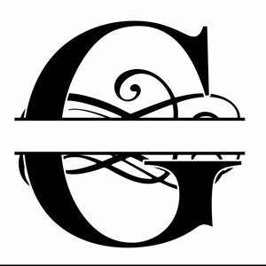 Letter G Stencil, SVG, PNG, JPEG Accent Letters, Use for Welcome Signs, Decals, Wedding Monograms Etc. Cricut Compatible