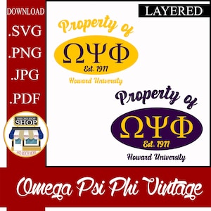 Property Of Omega Psi Phi Fraternity Incorporated QueDog (easy use LAYERED) CutFile SVG PNG jpg pdf Cricut Silhouette Sublimation Compatible