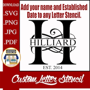Aangepaste briefsjablonen en MEER!!!! SVG PNG jpeg-pdf, ideaal voor stickers, bruiloftsmonogrammen, bekers, shirts, enz. Cricut silhouet compatibel