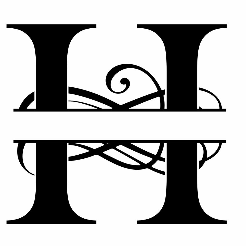 Monogram Letter H - Etsy