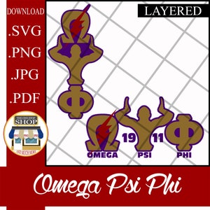 Omega Psi Phi Fraternity Incorporated Que Dog (easy use LAYERED) CutFile SVG PNG jpg pdf Cricut Silhouette Sublimation Compatible