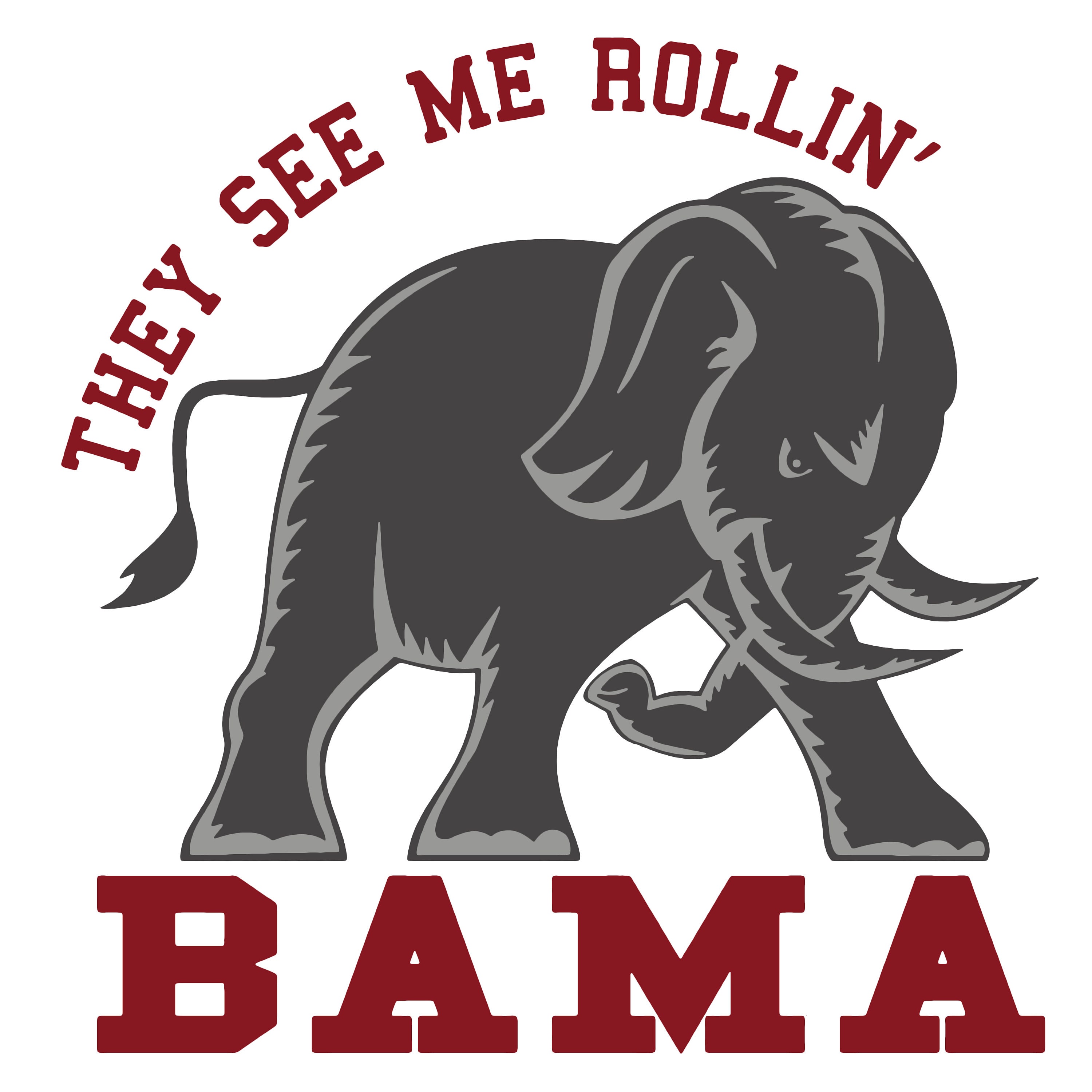Alabama Football Roll Tide Cut File Layered SVG PNG jpg Etsy
