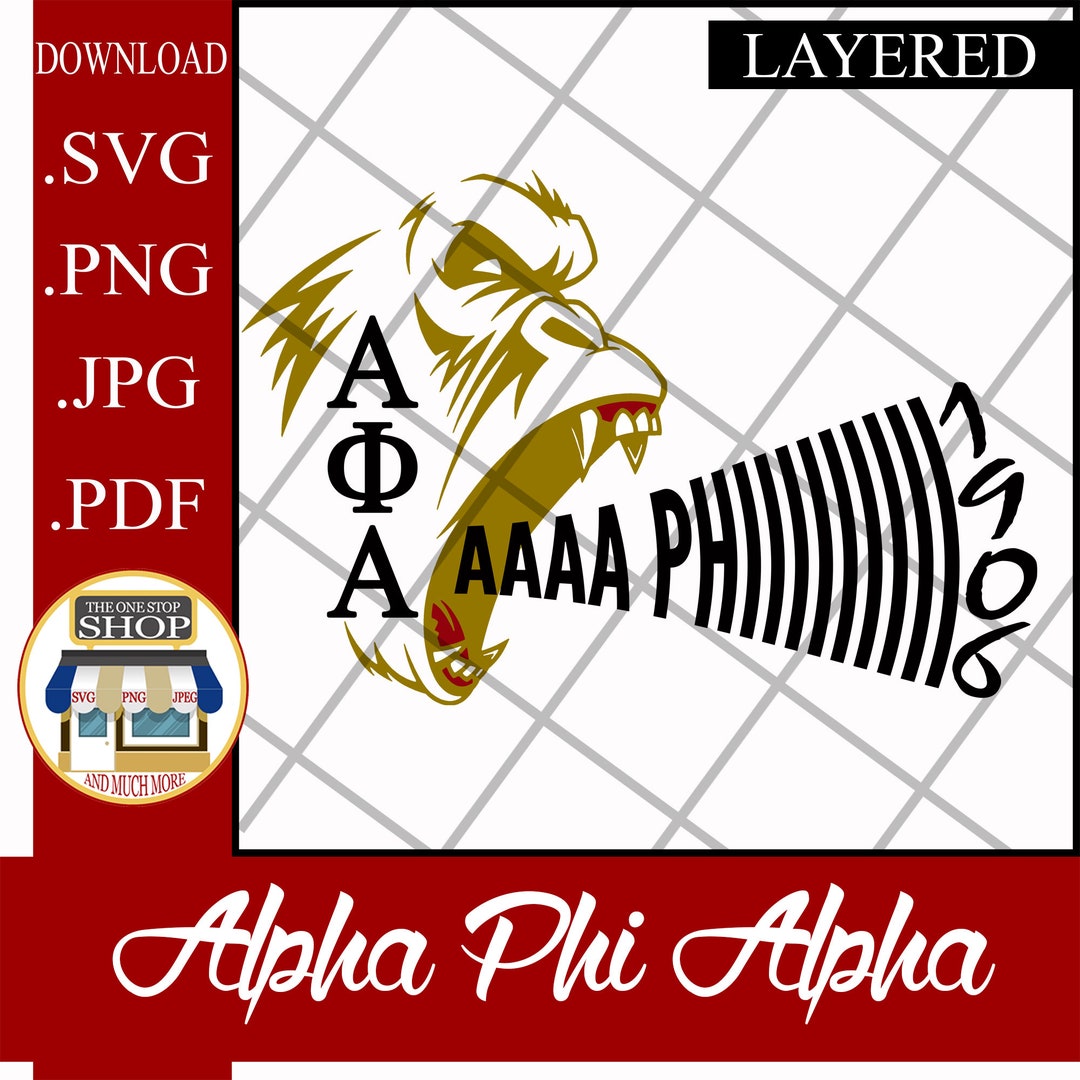 Alpha Phi Alpha Fraternity Incorporated (easy Use LAYERED) Cutfile SVG ...