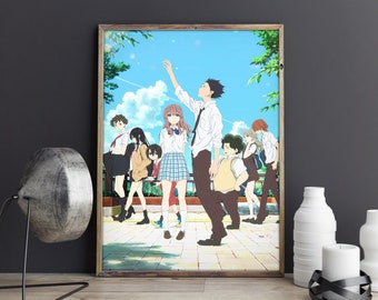 wallpapers A Silent Voice Movie Poster Hd silent voice poster etsy