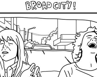 Broad City Coloring Page: Abbi's Impression