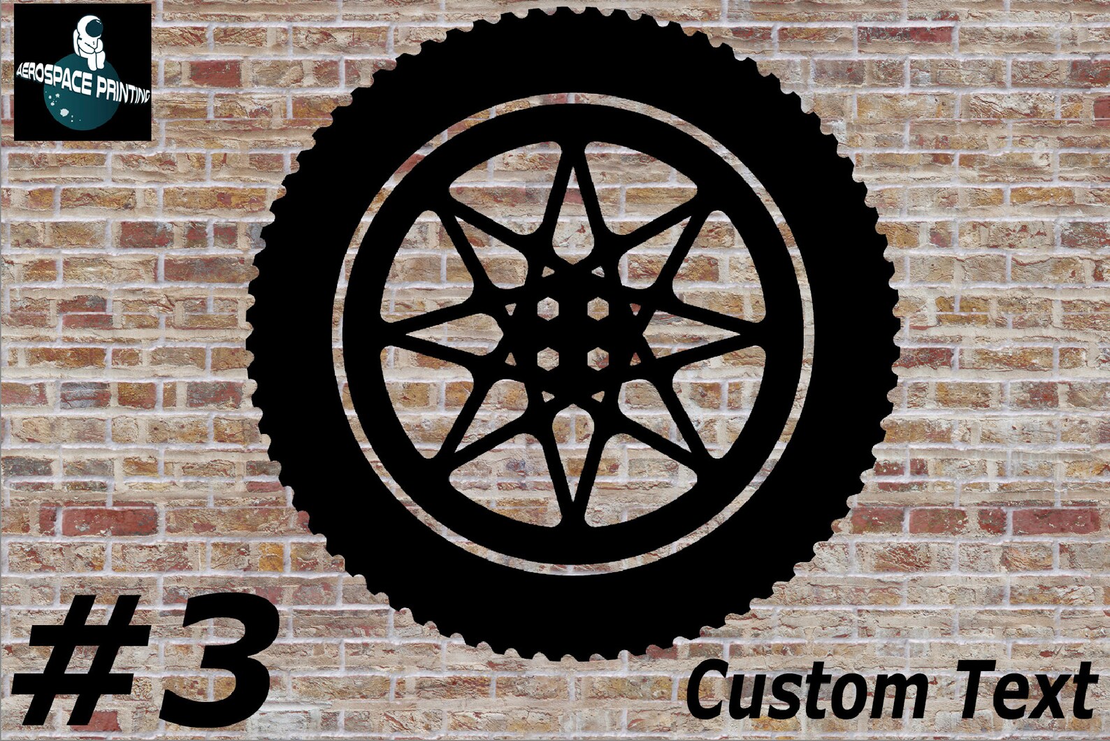 Custom Wheel Wall Vinyl Decal Garage Sticker and Vinyl Etsy