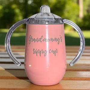 Personalized Adult Sippy Cup: Laser Engraved Stainless Steel, Custom Name