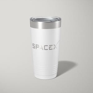 Personalized SpaceX Tumbler: Engraved Stainless Steel Travel Mug