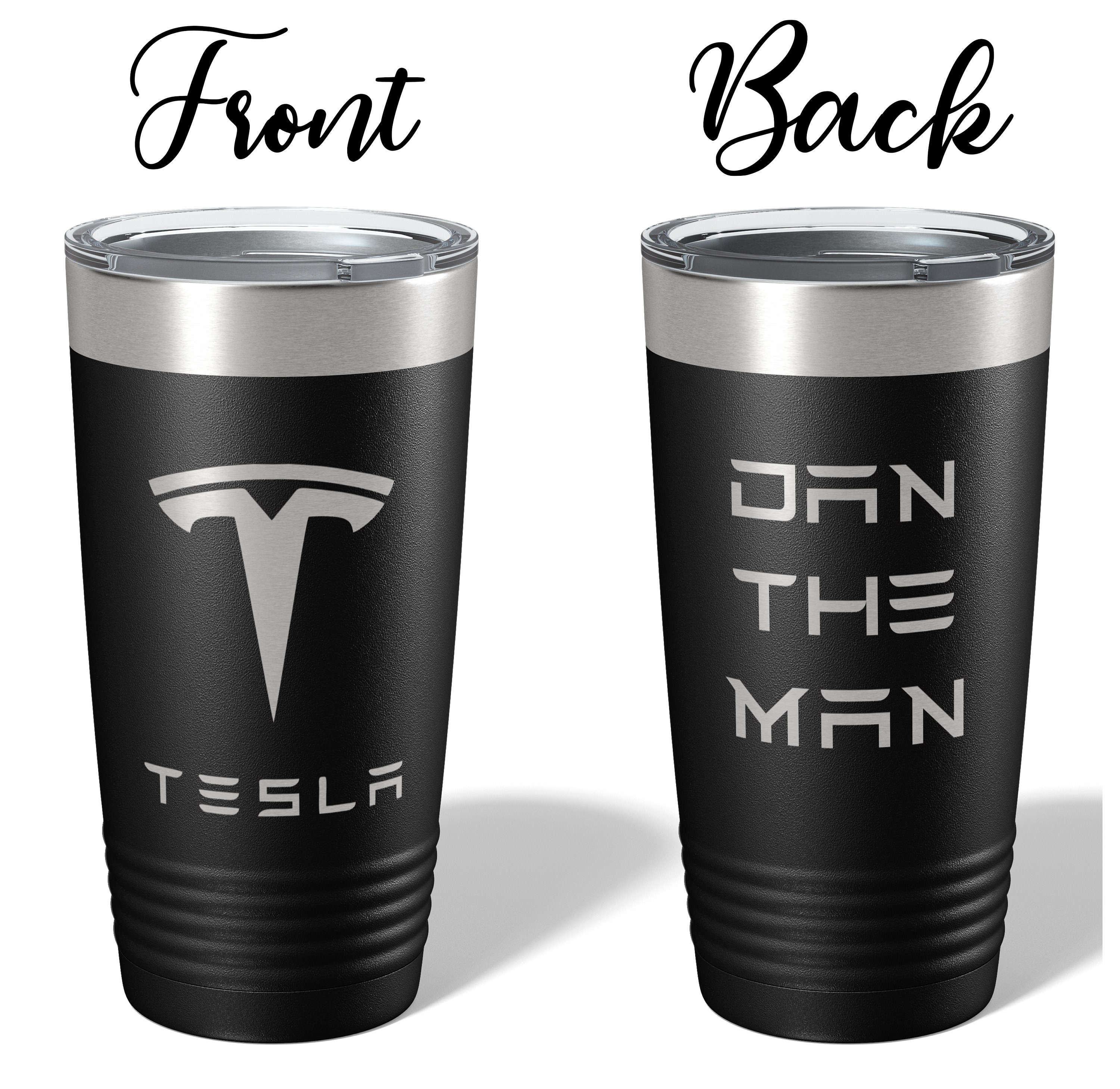 Black Stainless Steel Travel Mug/Tumbler by Tesla - Choice Gear