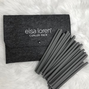 Narrow Straw Curlers 30-Pack - Sleep-in Hair Spiral Curler Rods for Bouncy, Full Curls