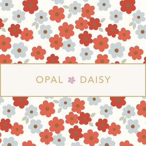 Floral Ditsy de julho em Magnólia - PADRÃO DE REPETIÇÃO DIGITAL