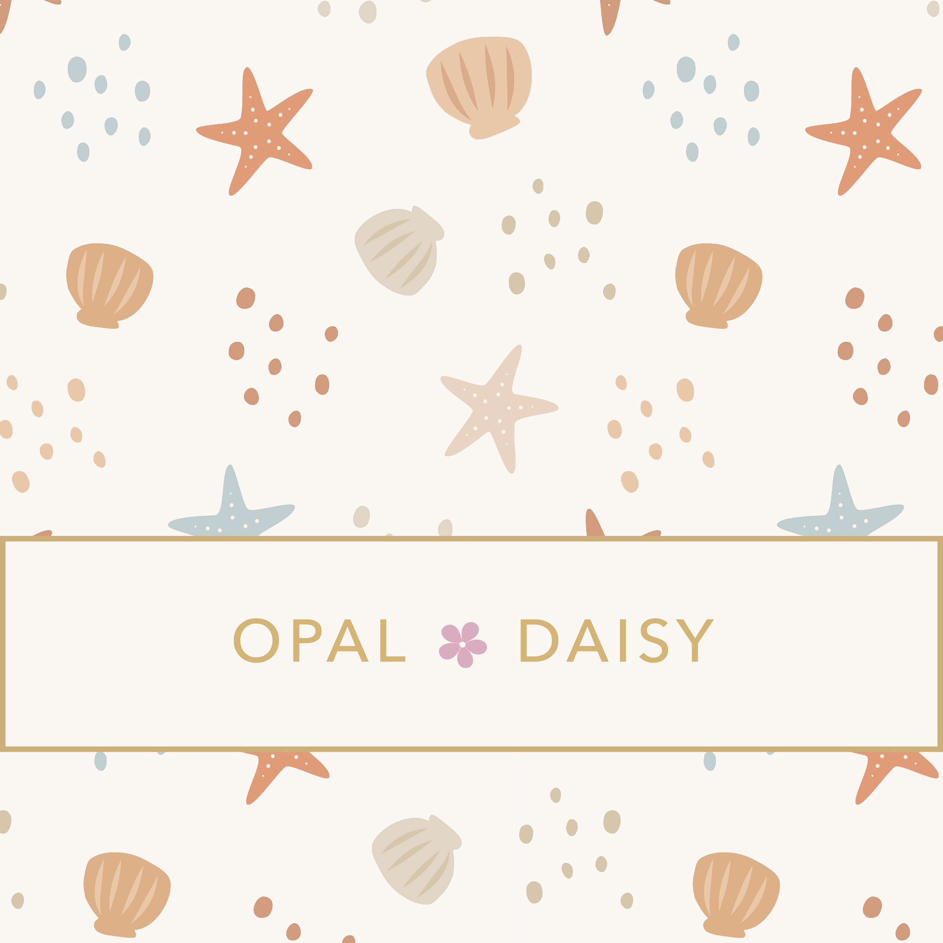 Seashells Neutral on lace - DIGITAL REPEATING PATTERN